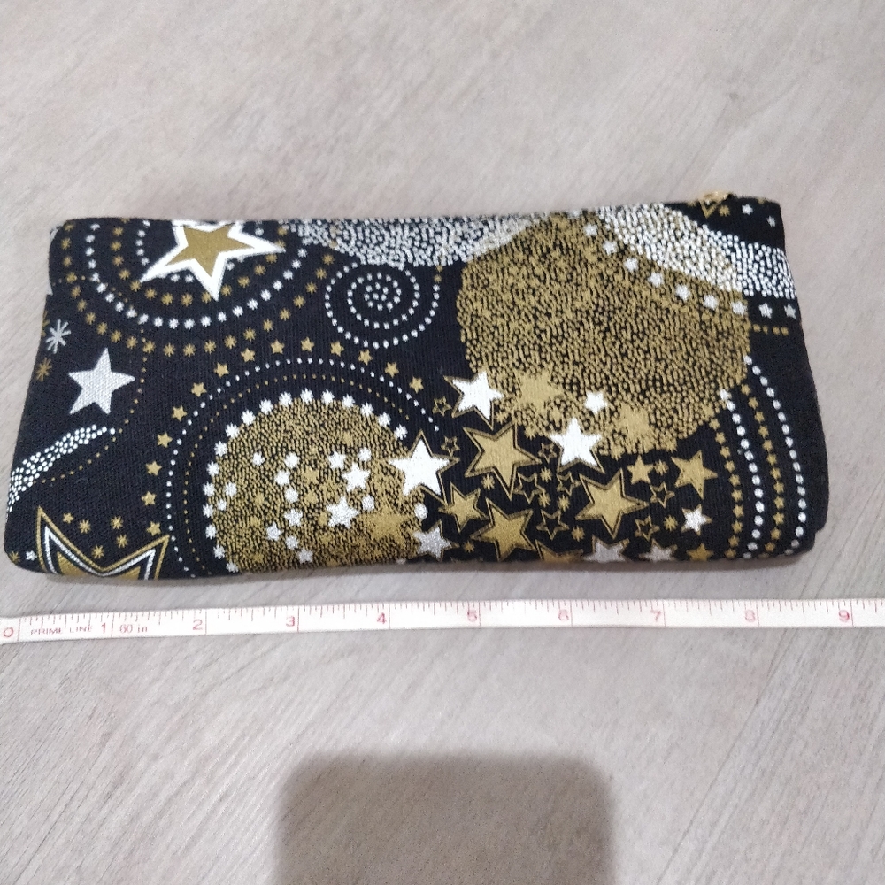(3/$15) NWOT stars woven makeup pouch bag - Picture 5 of 7